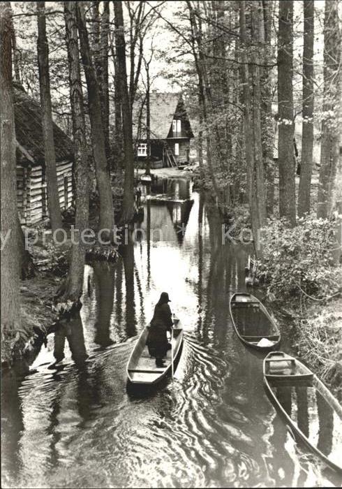 Lehde Dolzkefliess Wasserstrasse Kahn