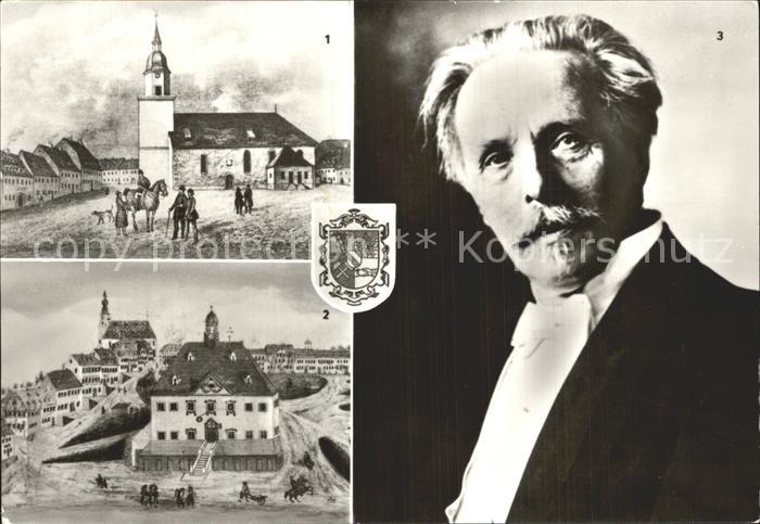 Hohenstein-Ernstthal Geburtsstadt Karl Mays Portraet um 1900 Marktplatz um 1842