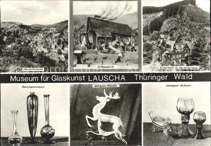 Lauscha Museum fuer Glaskunst Vase Plastik Huettenplatz Unterland Lauschenstein