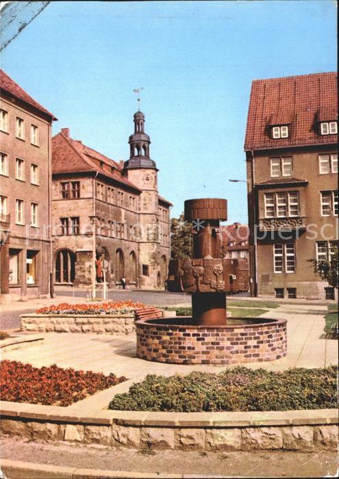 Nordhausen Thueringen Lutherplatz Brunnen