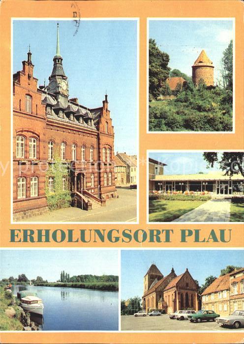 Plau See Rathaus Burgturm Ferienheim Elde Markt