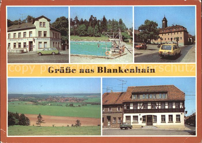 Blankenhain Thueringen HO Gaststaette Parkhotel Bad Rathaus uebersicht FDGB Erho