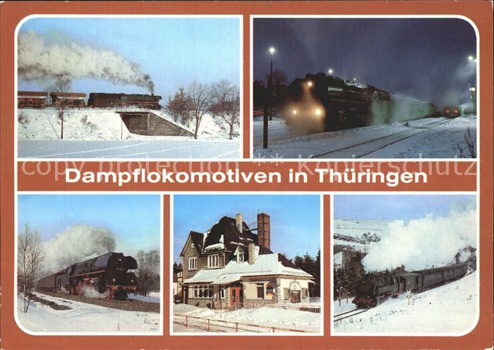 Triptis Dampflokomotiven in Thueringen Bahnhof Ernstthal