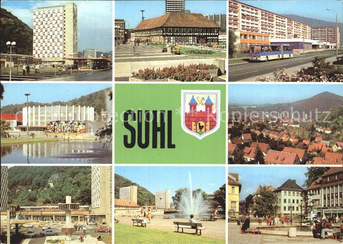 Suhl Thueringer Wald Wilhelm Pieck Strasse Waffenmuseum Strasse der Deutsch Sowj