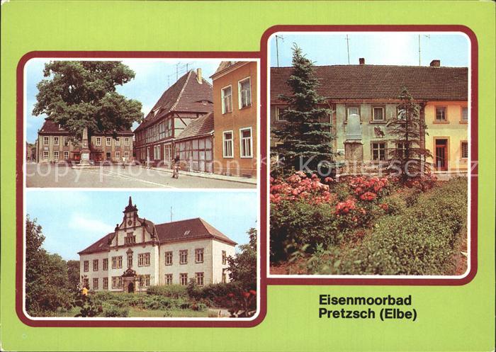 Pretzsch Elbe Markt Kinderheim ehem. Schloss Stadtbibliothek Eisenmoorbad
