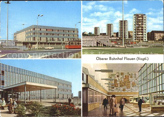 Plauen Vogtland Oberer Bahnhof Halle Hochhaeuser