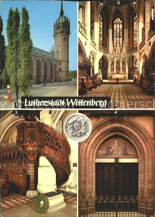 Wittenberg Lutherstadt Schlosskirche Thesentuer Luthers Grab