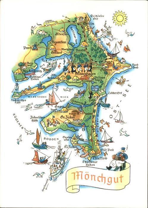 Moenchgut Ruegen Landkarte