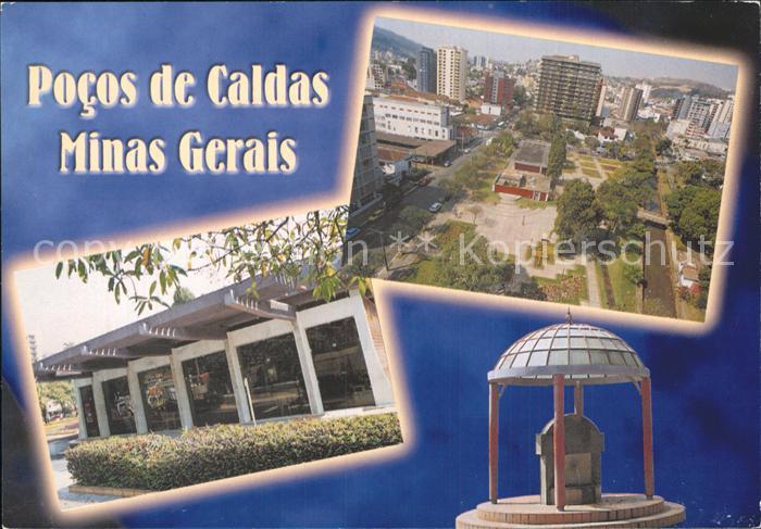 Pocos de Caldas Praca Dom Pedroll Balneario Dr Mourao Fonte