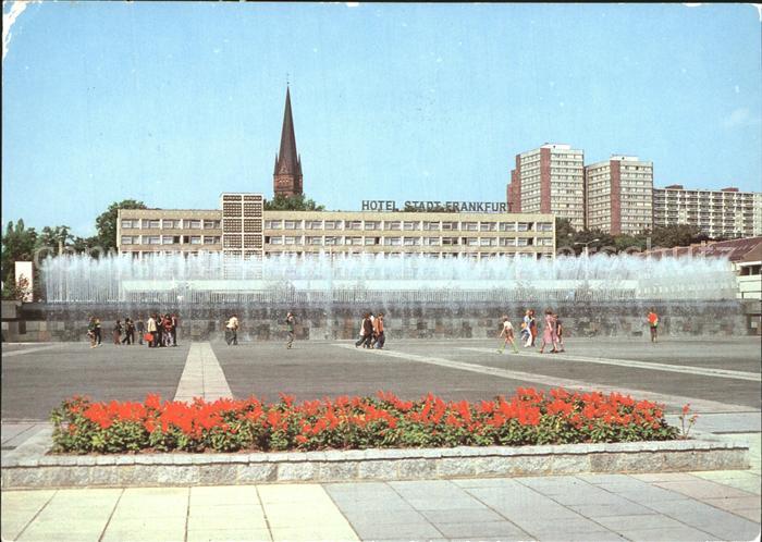 Frankfurt Oder Hotel Stadt Frankfurt Karl Marx Strasse Wasserspiele