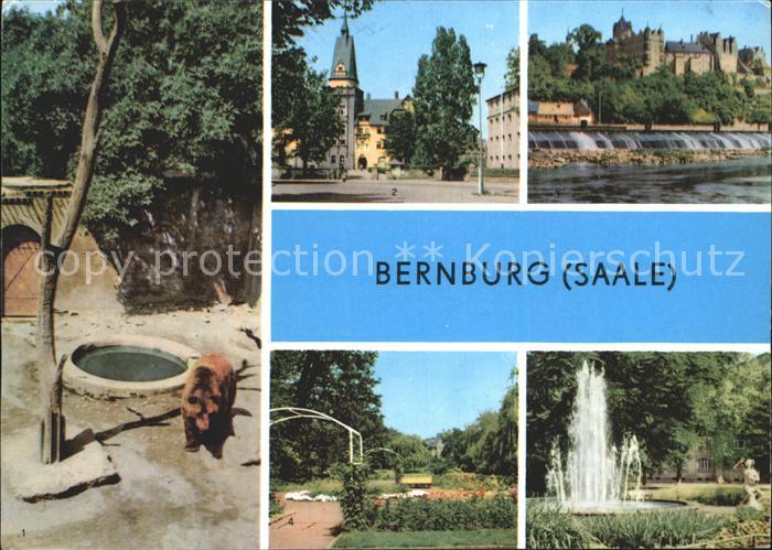 Bernburg Saale Baerenzwinger Schloss Kurhaus Rosengarten Marx Engels Platz