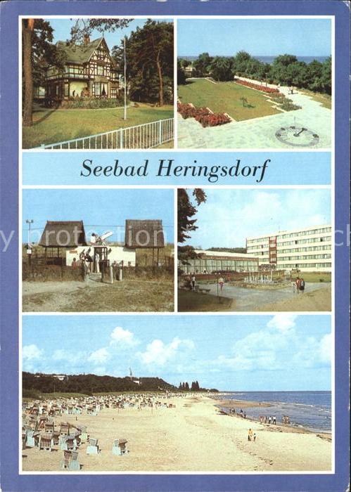 Heringsdorf Ostseebad Usedom Jugendherberge Promenade Sonnenuhr Volkssternwarte