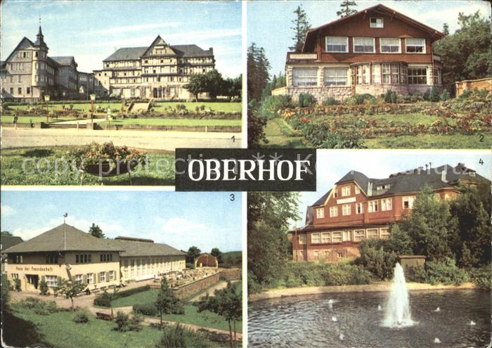 Oberhof Thueringen Ernst Thaelmann Haus Cafe Luisensitz Haus der Freundschaft FD