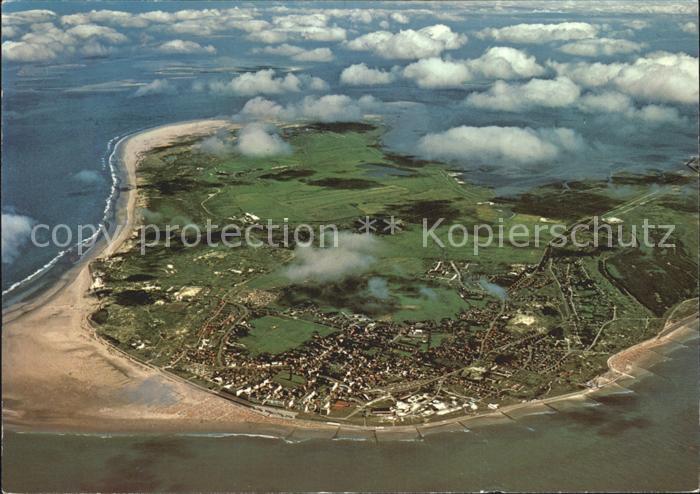 BORKUM Nordseebad Niedersachsen Insel Fliegeraufnahme