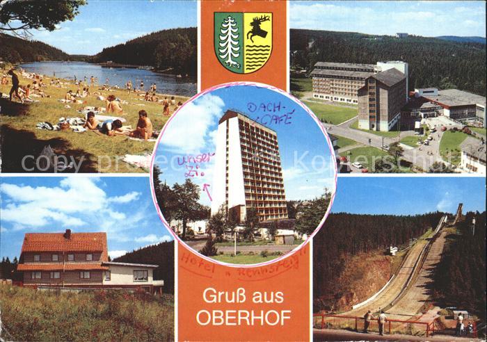 Oberhof Thueringen Luetschetalsperre FDGB Erholungsheim Waldgaststaette Kanzlers