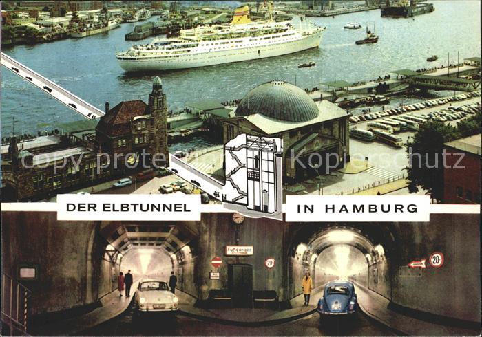 HAMBURG  CITY Hafen Faehre Elbtunnel