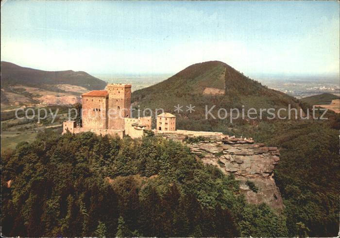 Annweiler Trifels Burg Trifels Fliegeraufnahme