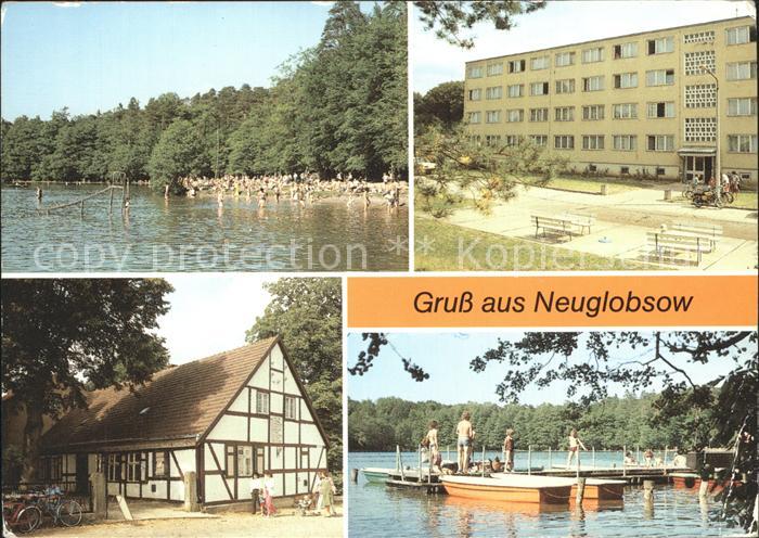 Neuglobsow Badestrand Stechlinsee FDGB Erholungsheim Gaststaette Fontanehaus