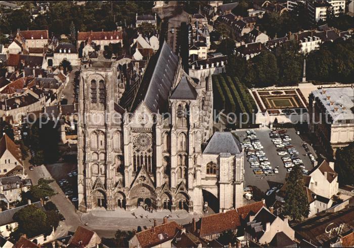 Bourges Cathedrale Saint Etienne vue aerienne