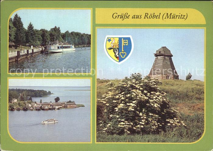 Roebel Mueritz Anleger MS Priborn Weisse Flotte Bootshaeuser Schampermuehle