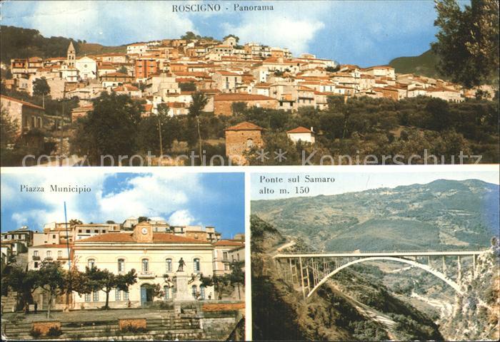 Roscigno Panorama Piazza Municipio Ponte sul Samaro