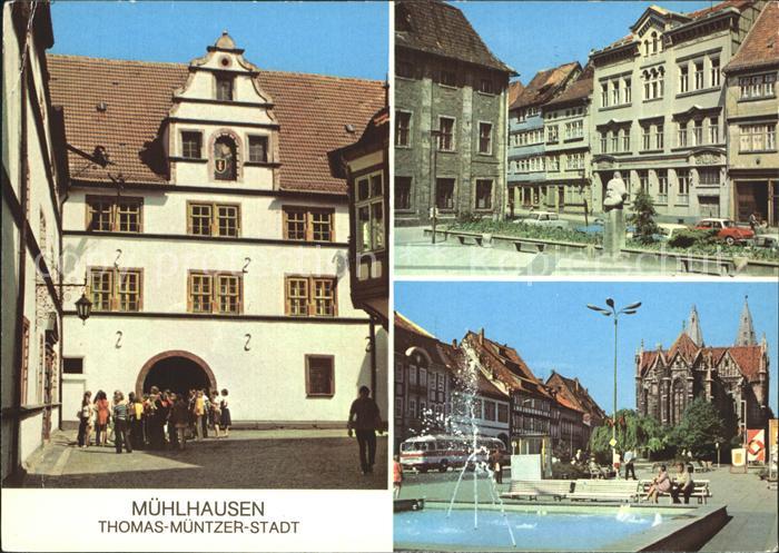 Muehlhausen Thueringen Rathaus Karl Marx Platz Wilhelm Pieck Platz Thomas Muentz