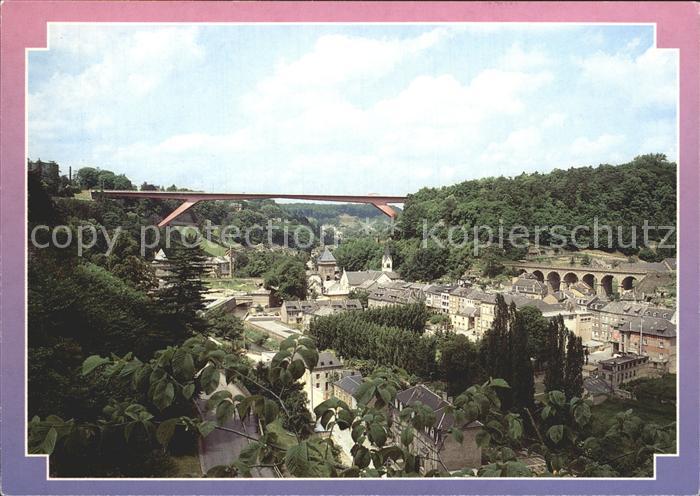 LUXEMBOURG Luxemburg Pont Grande Duchesse Charlotte Faubourg de Pfaffenthal