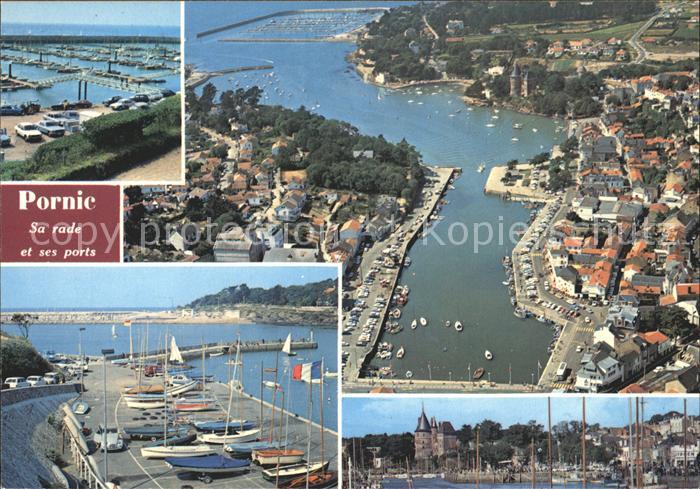 Pornic La Rade et les ports vue aerienne