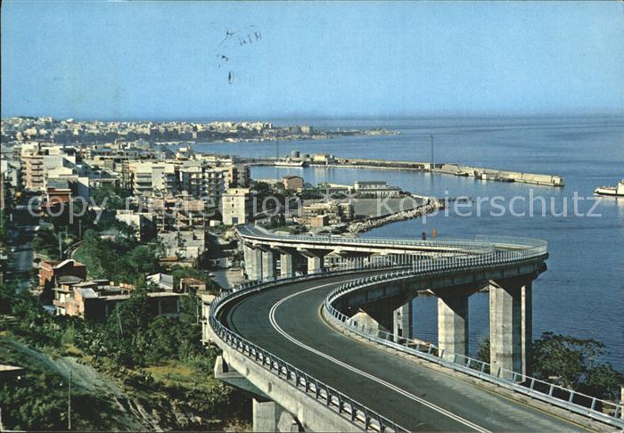 Reggio Calabria Viadotto Autostrada col Porto Viadukt Hafen