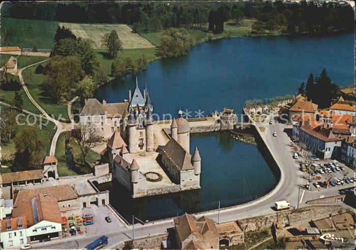 La Clayette Chateau vue aerienne Schloss Fliegeraufnahme