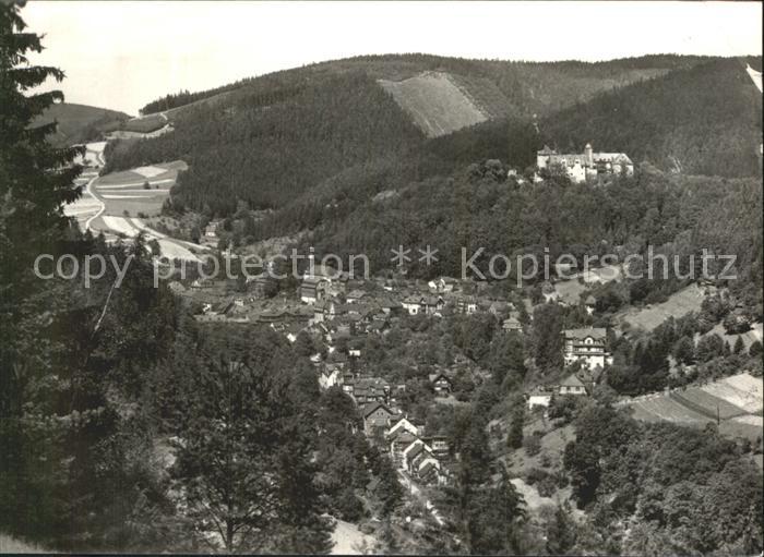 Leutenberg Thueringen Panorama Blick vom Neuen Weg