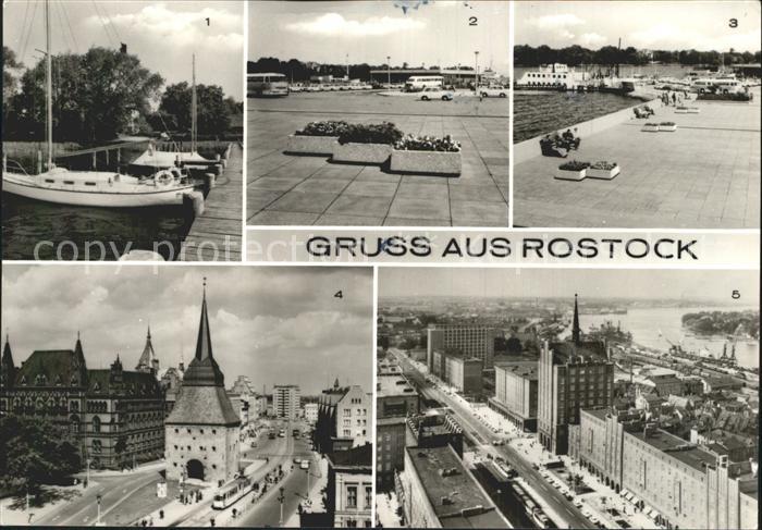 ROSTOCK  CITY Seglerhafen Gehlsdorf Hafen Faehrschiff Steintor Lange Strasse