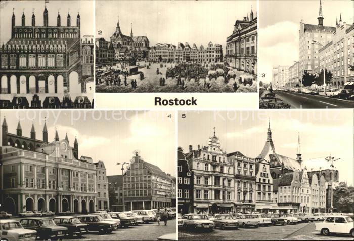 ROSTOCK  CITY Rathaus Bildrolle des Kramers Vicke Schorfer 16. Jhdt. Neuer Markt