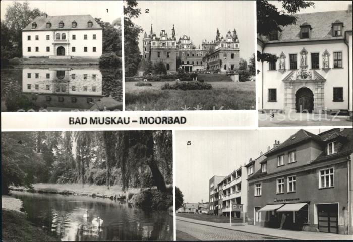 Bad Muskau Oberlausitz Moorbad Schloss Ruine Park Kirchstrasse