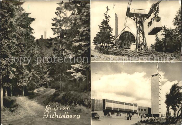 Fichtelberg Oberwiesenthal Waldweg Aussichtsturm Kabinenbahn Gaststaette