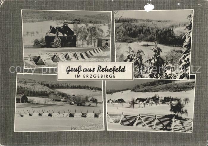 Rehefeld-Zaunhaus Winterpanorama Erzgebirge