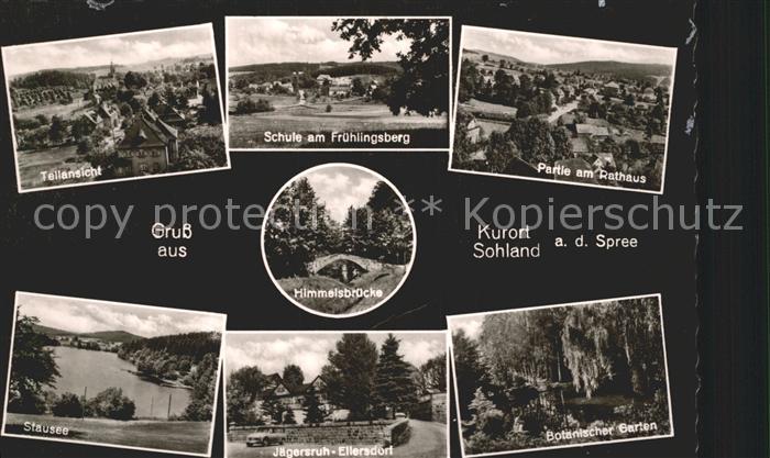 Sohland Spree Teilansicht Schule Fruehlingsberg Rathaus Stausee Jaegersruh Eiler
