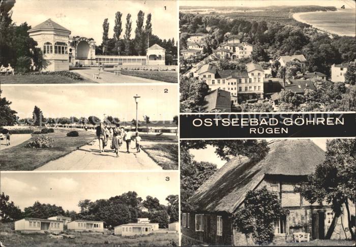 Goehren Ruegen Musikpavillon Promenade FDGB Urlauberdorf Bungalow Altes Strohdac