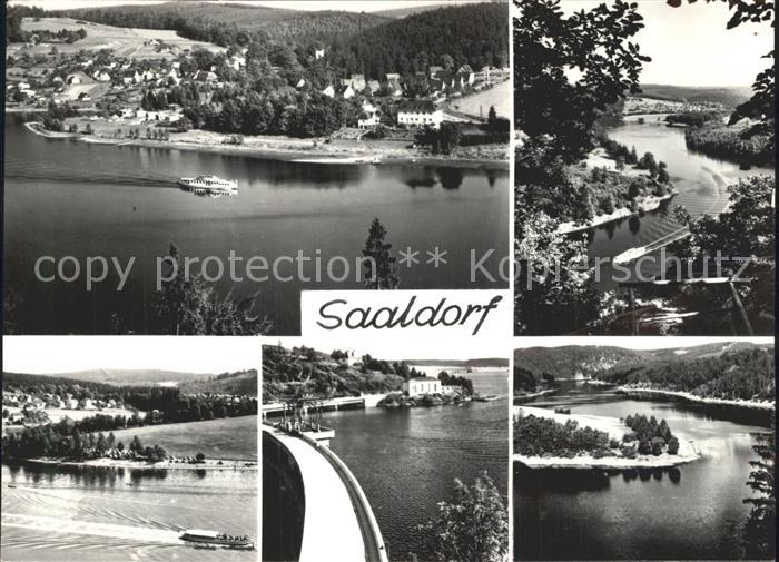 Saaldorf Bad Lobenstein Stausee der Bleilochtalsperre Sperrmauer