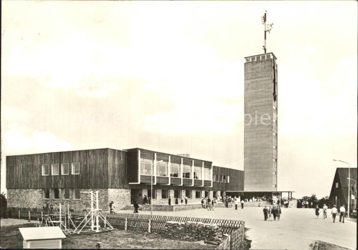 Fichtelberg Oberwiesenthal HO Gaststaette Fichtelberghaus Aussichtsturm