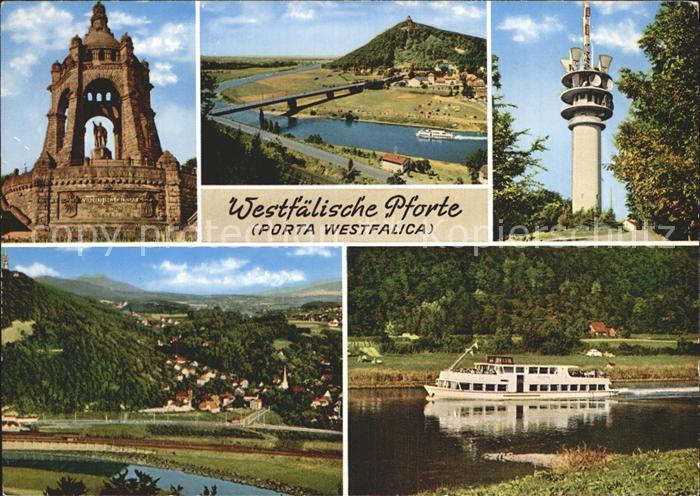 Porta Westfalica Kaiser Wilhelm Denkmal Jakobsberg Bismarckturm Hausberge Weser