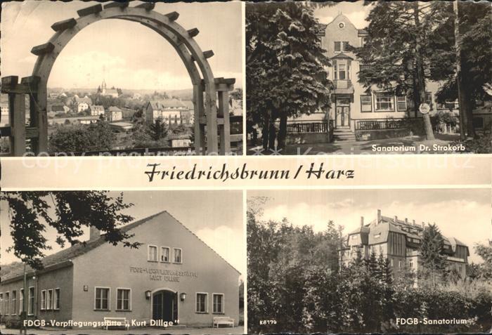 Friedrichsbrunn Harz FDGB Sanatorium Verpflegungsstaette