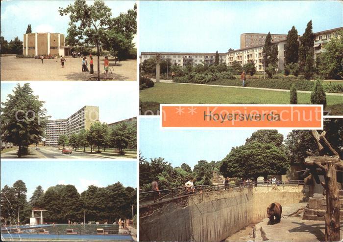 Hoyerswerda Planetarium Magistrale Wohnkomplex Gaststaette Freibad Tierpark