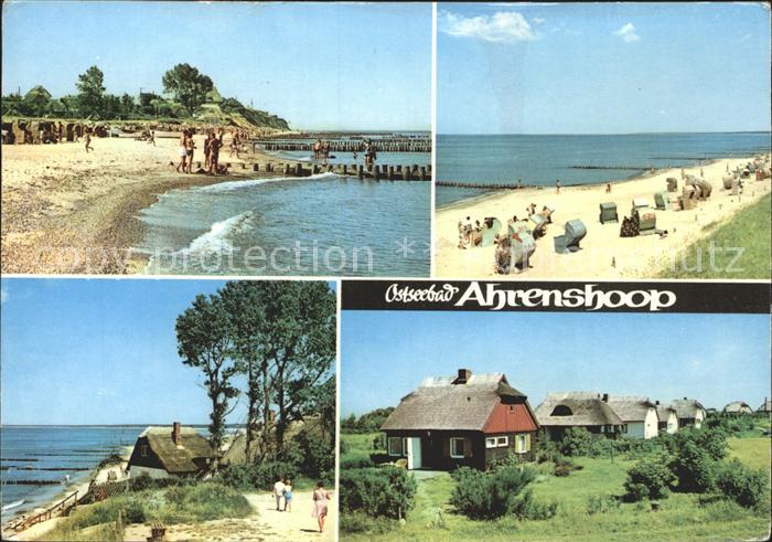 Ahrenshoop Ostseebad Strand Kueste Rohrdachhaeuser