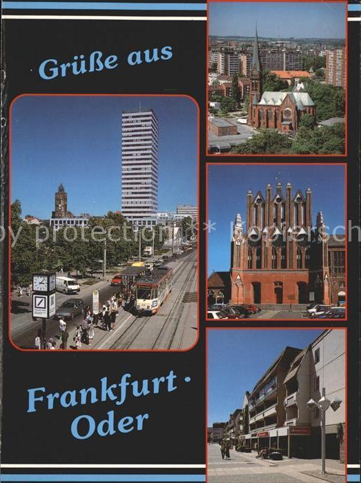 Frankfurt Oder Pfarrkirche Oderturm Rathaus Grosse Scharrnstrasse