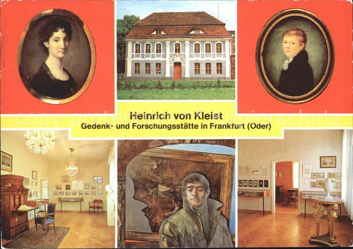 Frankfurt Oder Heinrich von Kleist Gedenkstaette Forschungsstaette Portrait Wilh