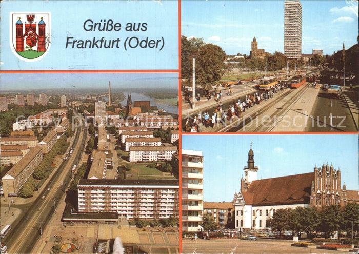 Frankfurt Oder Karl Marx Strasse Wilhelm Pieck Strasse Hochhaus Rathaus