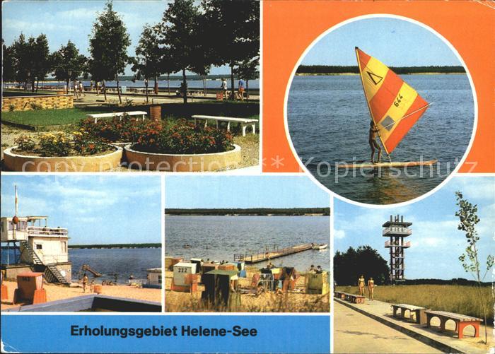 Frankfurt Oder Erholungsgebiet Helene See Promenade Windsurfing Aussichtsturm St