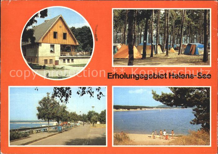 Frankfurt Oder Naherholungsgebiet Helene See Luessow HO Gaststaette Zeltplatz St