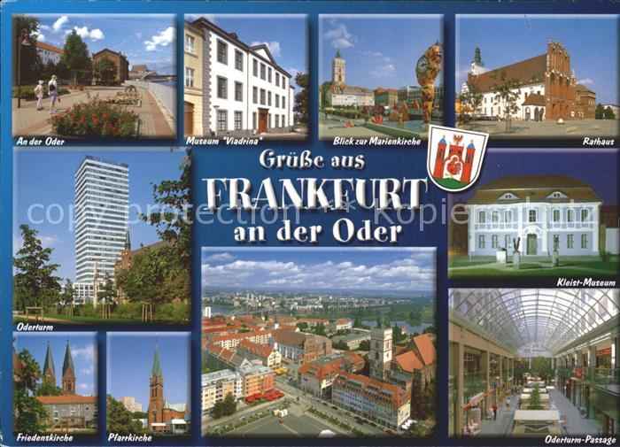 Frankfurt Oder Promenade Museum Kirche Rathaus Oderturm Passage